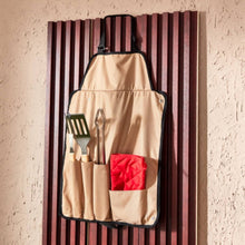 HOMEBOX | BarbeQ 5-Piece Grill Wooden Handle Tool Set | 165932659