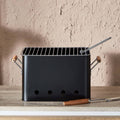 HOMEBOX | BarbeQ Charcoal Rectangular Griller - 32x20.7 cm | 165932665