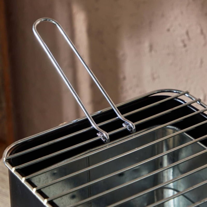 HOMEBOX | BarbeQ Charcoal Rectangular Griller - 32x20.7 cm | 165932665