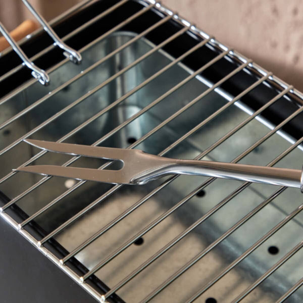 HOMEBOX | BarbeQ Charcoal Rectangular Griller - 32x20.7 cm | 165932665