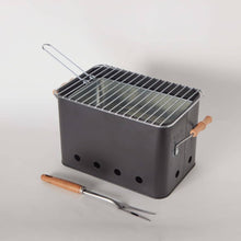 HOMEBOX | BarbeQ Charcoal Rectangular Griller - 32x20.7 cm | 165932665