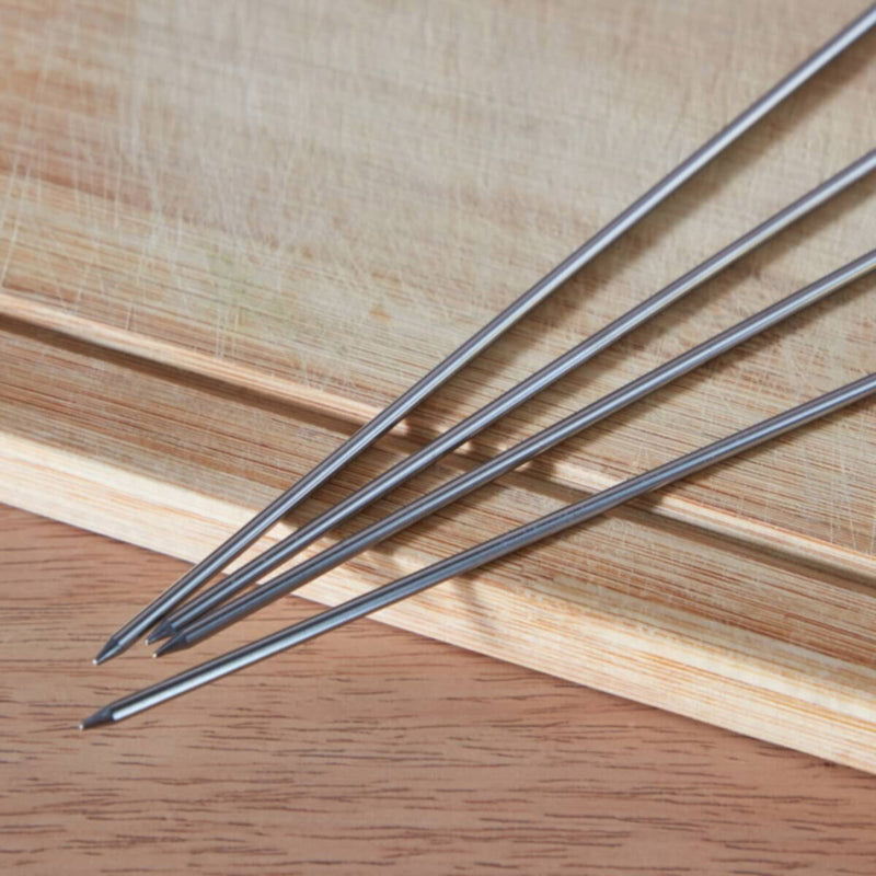 HOMEBOX | BarbeQ Grill 4-Piece Steel Skewer Set - 31.2 cm | 165932666