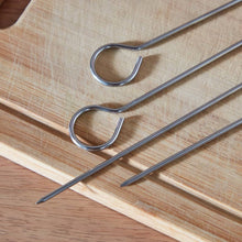 HOMEBOX | BarbeQ Grill 4-Piece Steel Skewer Set - 31.2 cm | 165932666