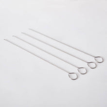 HOMEBOX | BarbeQ Grill 4-Piece Steel Skewer Set - 31.2 cm | 165932666