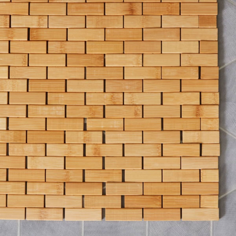 HOMEBOX | Woody Bath Mat - 40x60 cm | 165953755