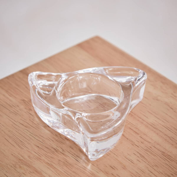 HOMEBOX | Ezra Clear Glass Tealight Candleholder - 8x8x2.2 cm | 165956770