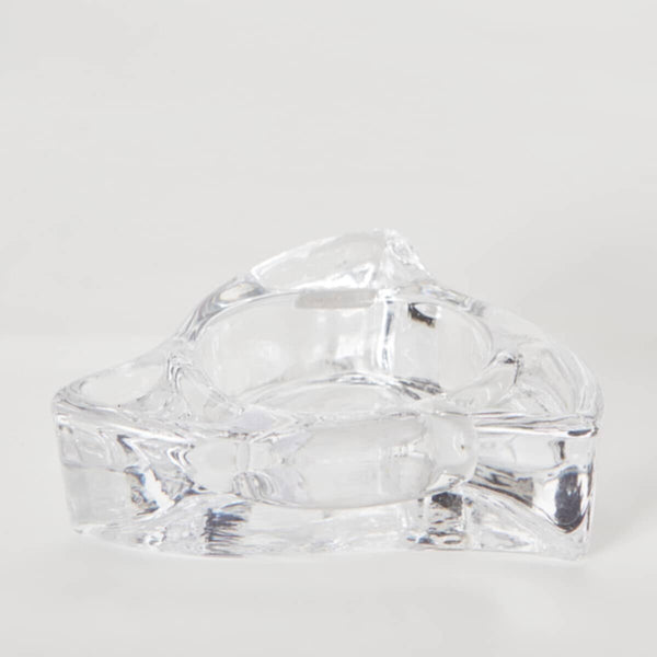 HOMEBOX | Ezra Clear Glass Tealight Candleholder - 8x8x2.2 cm | 165956770