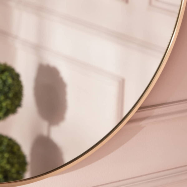 HOMEBOX | Bruce Aluminium Round Wall Mirror - 80 cm | 165957739