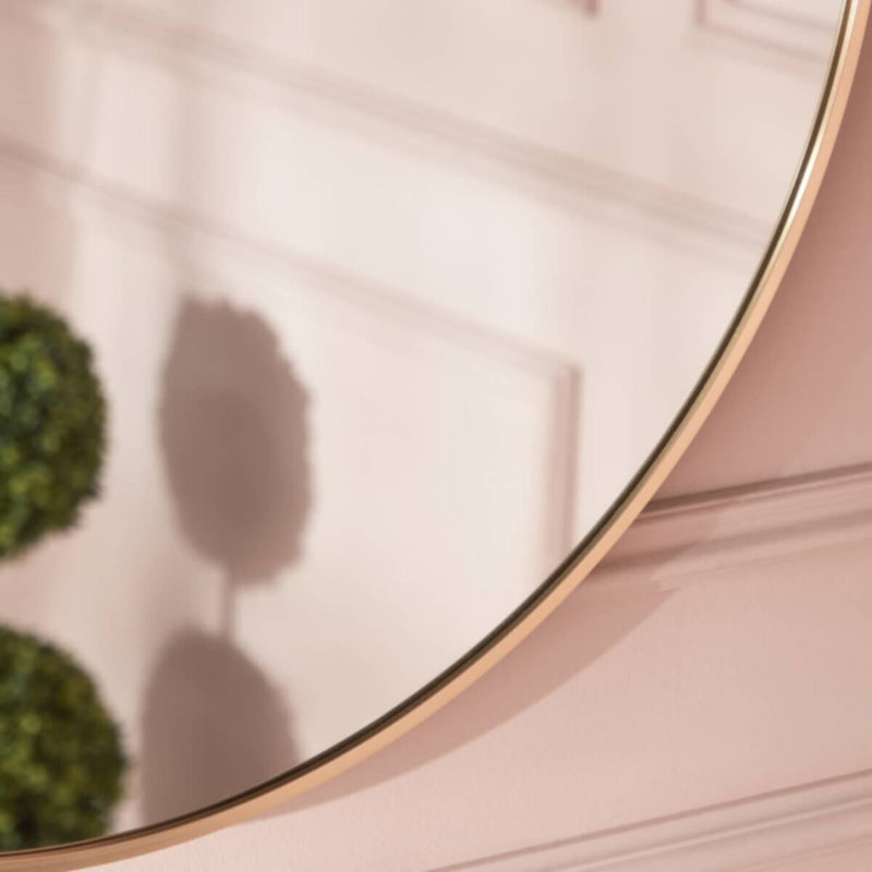 HOMEBOX | Bruce Aluminium Round Wall Mirror - 80 cm | 165957739