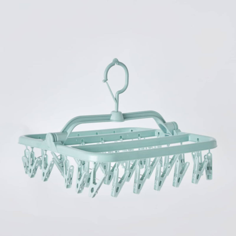 HOMEBOX | Swift Plastic Hanger with 32 Pegs - 32x32x25 cm | 165968746