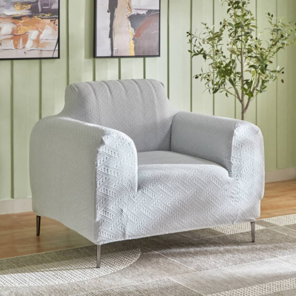 HOMEBOX | Comfino 1-Seater Knitted Jacquard Sofa Cover - 75-115 cm | 165982850