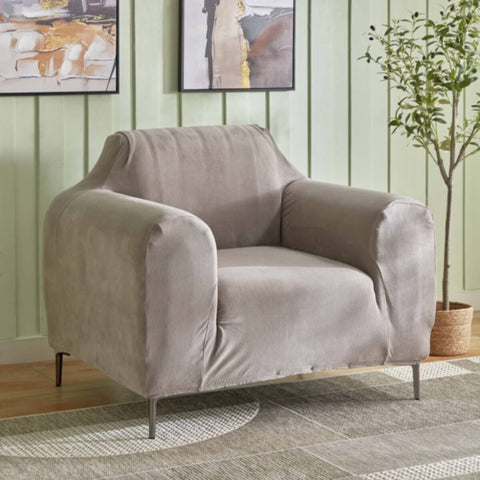 HOMEBOX | Veloura Velveteen 1-Seater Sofa Cover | 165982856