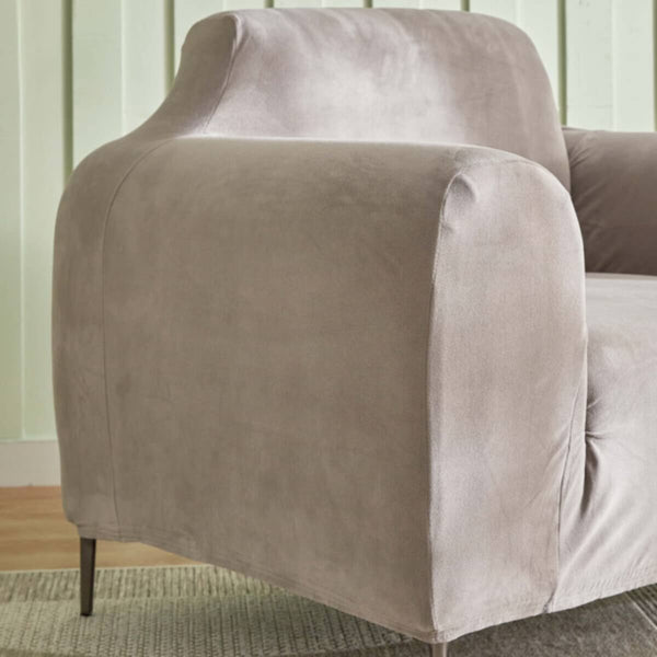 HOMEBOX | Veloura Velveteen 1-Seater Sofa Cover | 165982856