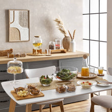 HOMEBOX | Urban 4-Part Appetizer Set with Bamboo Stand - 24 cm | 165988819