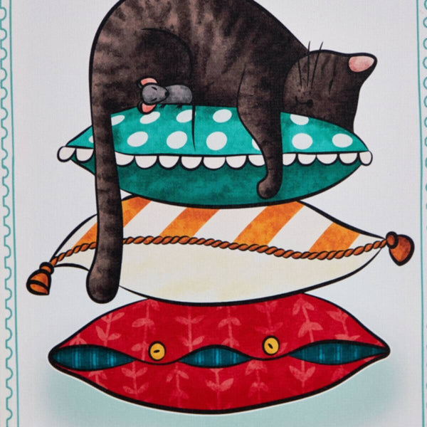 HOMEBOX | Hermione Artistry Life Is Better with Cat Canvas Wall Art - 30x60x1.8 cm | 165991549