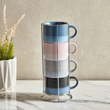 HOMEBOX | Galexia 4-Piece Mug Set with Stand | 165994829