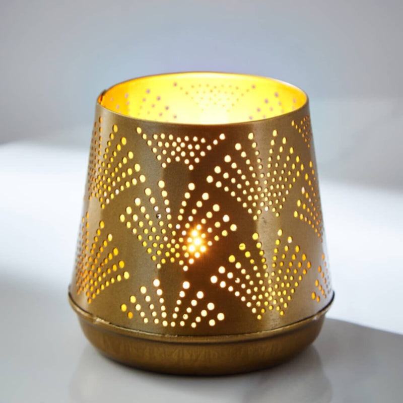 HOMEBOX | Splendid Metal Votive Holder - 10x10x9 cm | 166009108