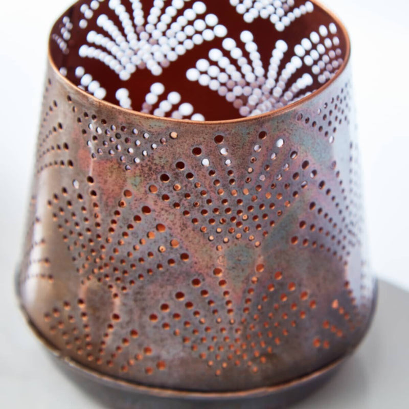 HOMEBOX | Splendid Metal Votive - 10x10x9 cm | 166009109