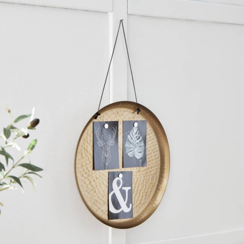 HOMEBOX | Splendid Metal Decorative Plate - 38x38x3.5 cm | 166009113