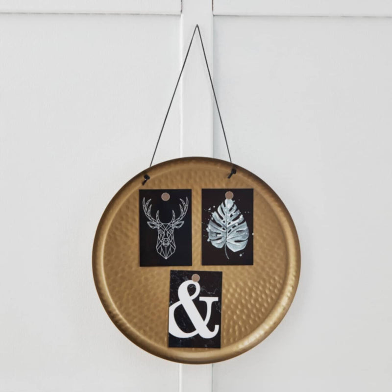 HOMEBOX | Splendid Metal Decorative Plate - 38x38x3.5 cm | 166009113