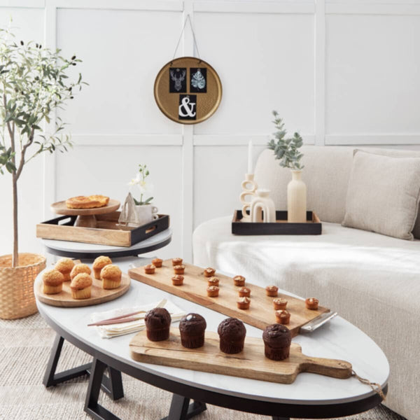 HOMEBOX | Splendid Metal Decorative Plate - 38x38x3.5 cm | 166009113