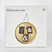HOMEBOX | Splendid Metal Decorative Plate - 38x38x3.5 cm | 166009113