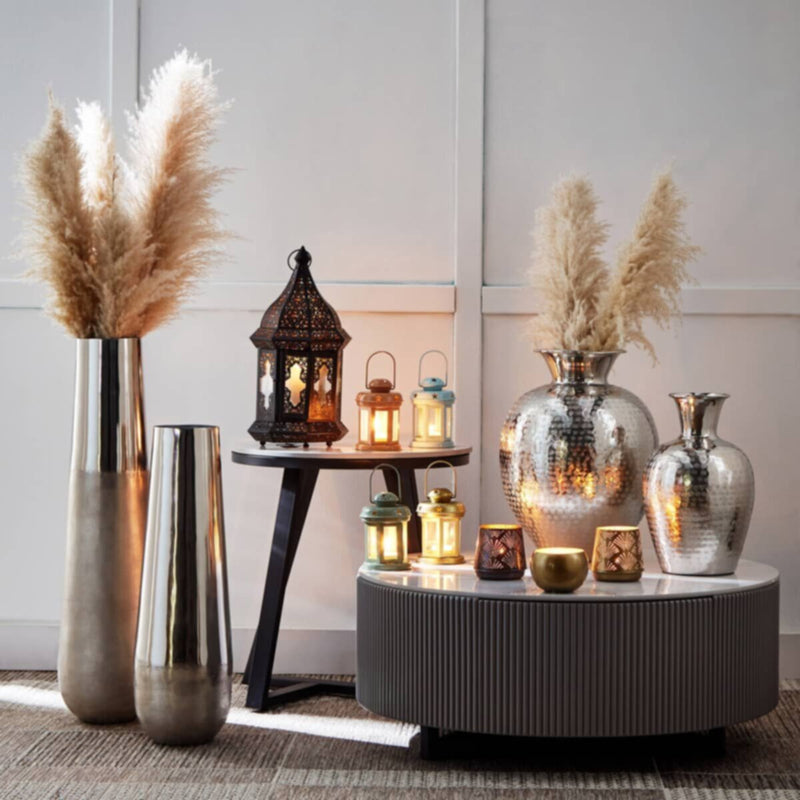 HOMEBOX | Splendid Metal Tealight Holder - 10x10x7 cm | 166009114