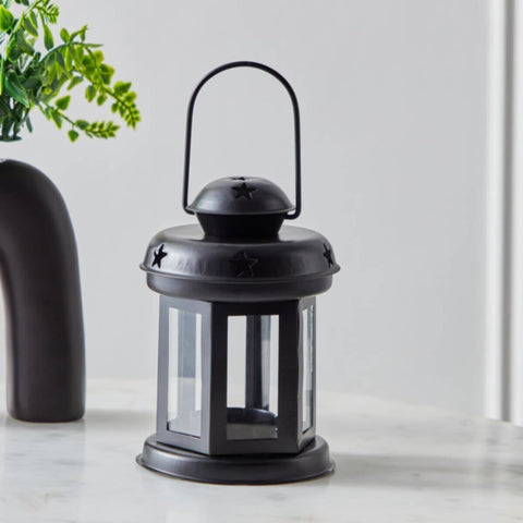 HOMEBOX | Splendid Metal Decorative Lantern - 10x10x14 cm | 166009116