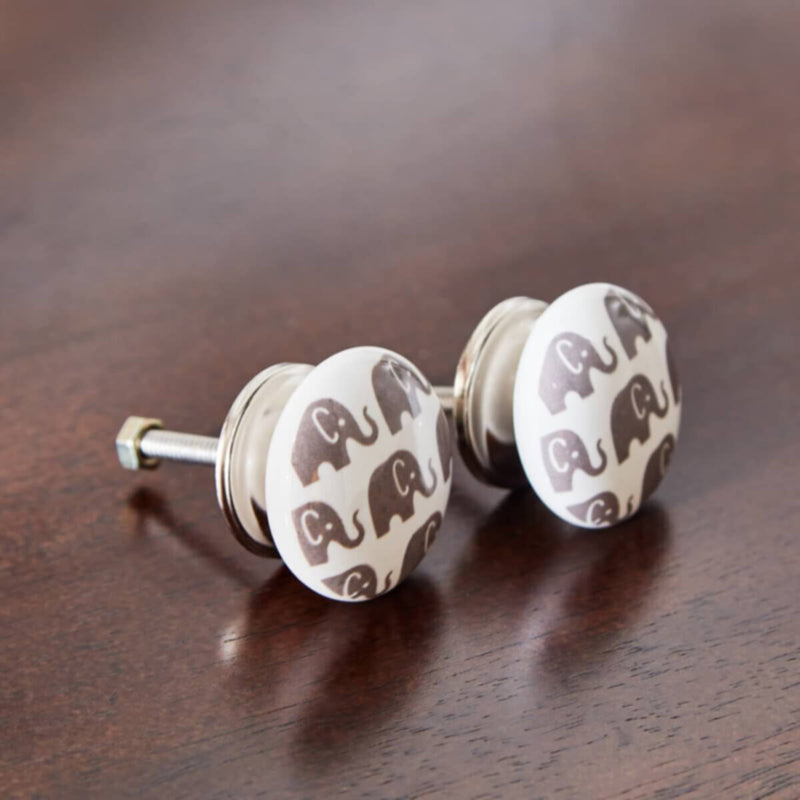 HOMEBOX | Splendid 2-Piece Elephant Doorknob Set - 4x5.5 cm | 166009124