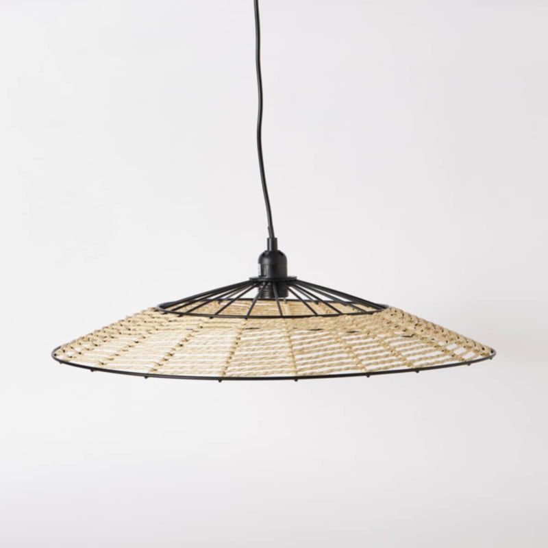 HOMEBOX | Elbe E27 Pendant Light with Paper Rope Shade - 55.5x56x15 cm | 166009856