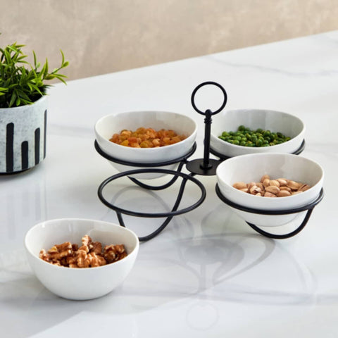 HOMEBOX | Nova 5-Piece Round Serving Set | 166010629