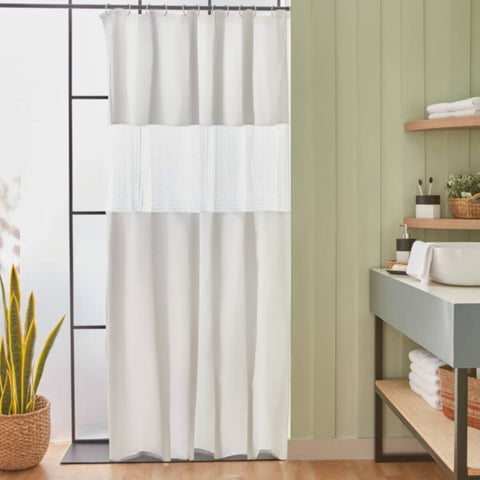 HOMEBOX | Fiesta 3D Shower Curtain with 12 C Hooks - 180x200 cm | 166010654
