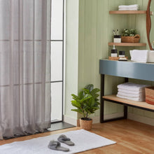 HOMEBOX | Diamond Solid Jacquard Shower Curtain with Hooks - 180x200 cm | 166010661