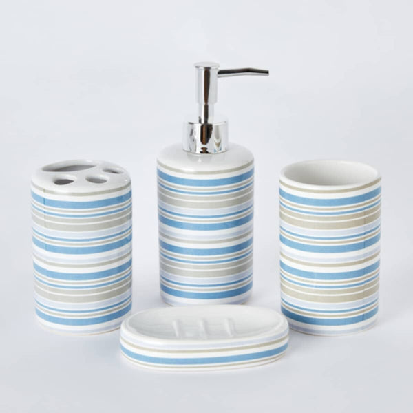 HOMEBOX | Amara 4-Piece Ceramic Bathroom Accessory Set | 166010663