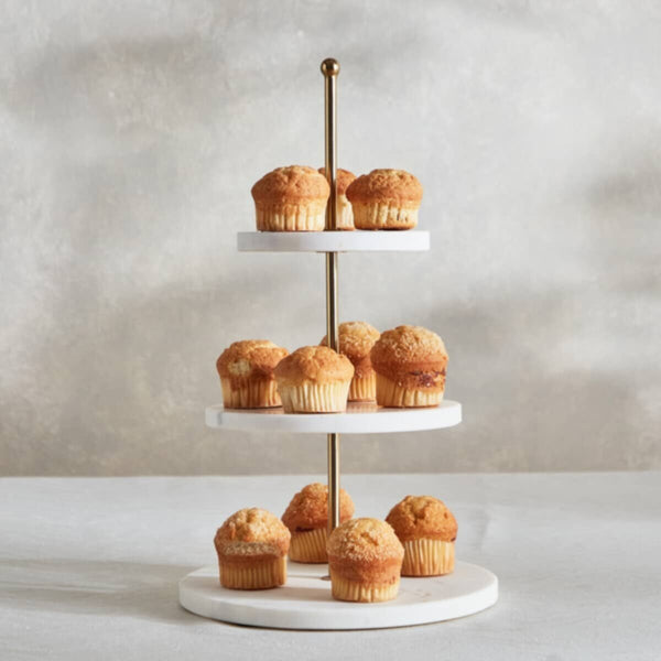 HOMEBOX | Bianca 3-Tier Cake Platter - 30 cm | 166010741