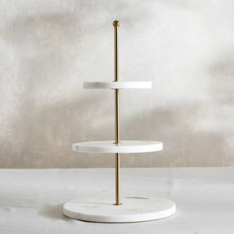 HOMEBOX | Bianca 3-Tier Cake Platter - 30 cm | 166010741