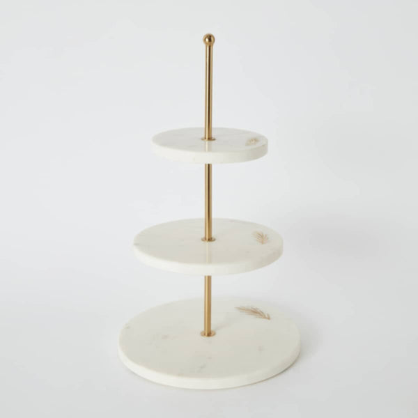 HOMEBOX | Bianca 3-Tier Cake Platter - 30 cm | 166010741