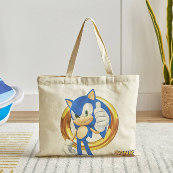 HOMEBOX | Sonic the Hedgehog Cotton Canvas Shopping Bag - 34x39 cm | 166019949