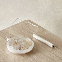 HOMEBOX | Briar Nickle Glass Leaf Cutout LED Accent - 12x4x13 cm | 166028939