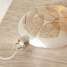 HOMEBOX | Briar Nickle Glass Leaf Cutout LED Accent - 12x4x13 cm | 166028939