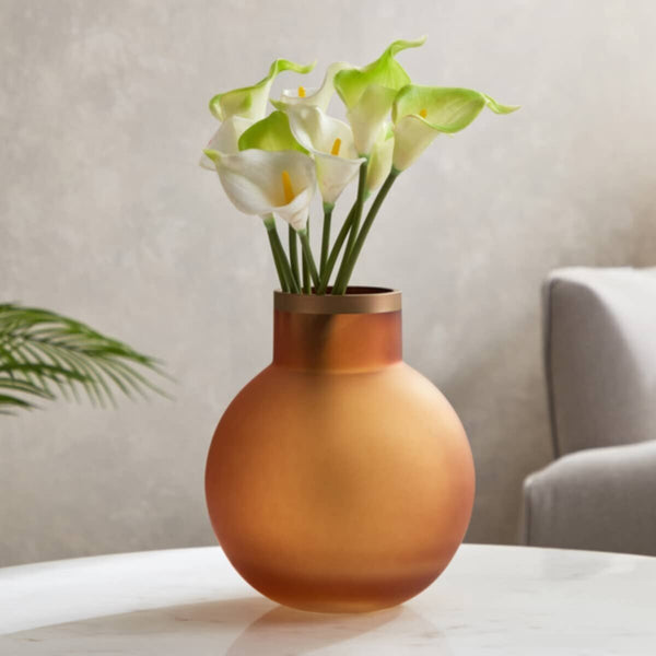 HOMEBOX | Blenko Frosted Glass Vase - 18.5x22 cm | 166029490
