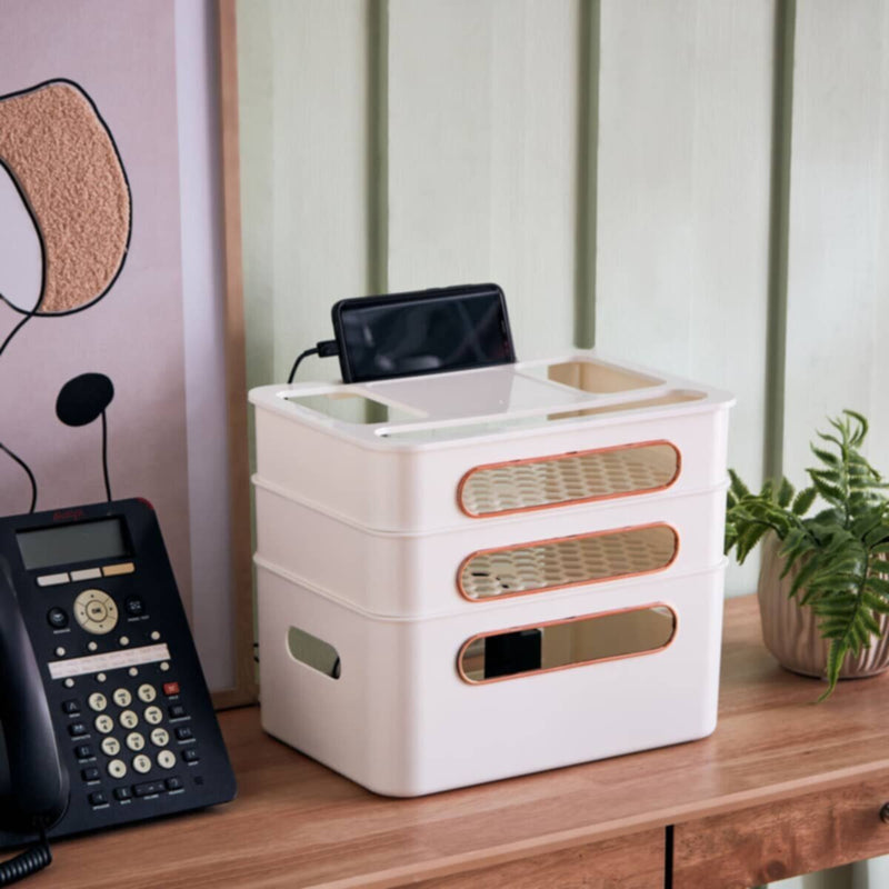 HOMEBOX | Generic 3-Layer Wireless Router Storage Box | 166032752