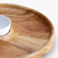 HOMEBOX | Albero Round Platter with Ceramic Bowl - 30x5.5 cm | 166040021