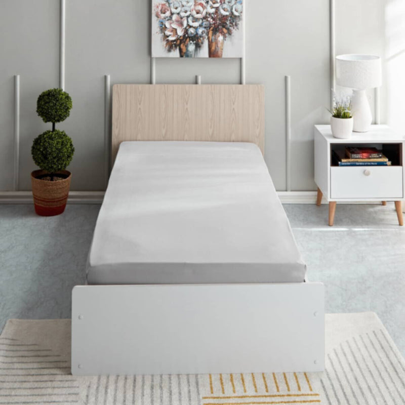 HOMEBOX | Bristol Single Polycotton Fitted Sheet - 90x200+25 cm | 166045961