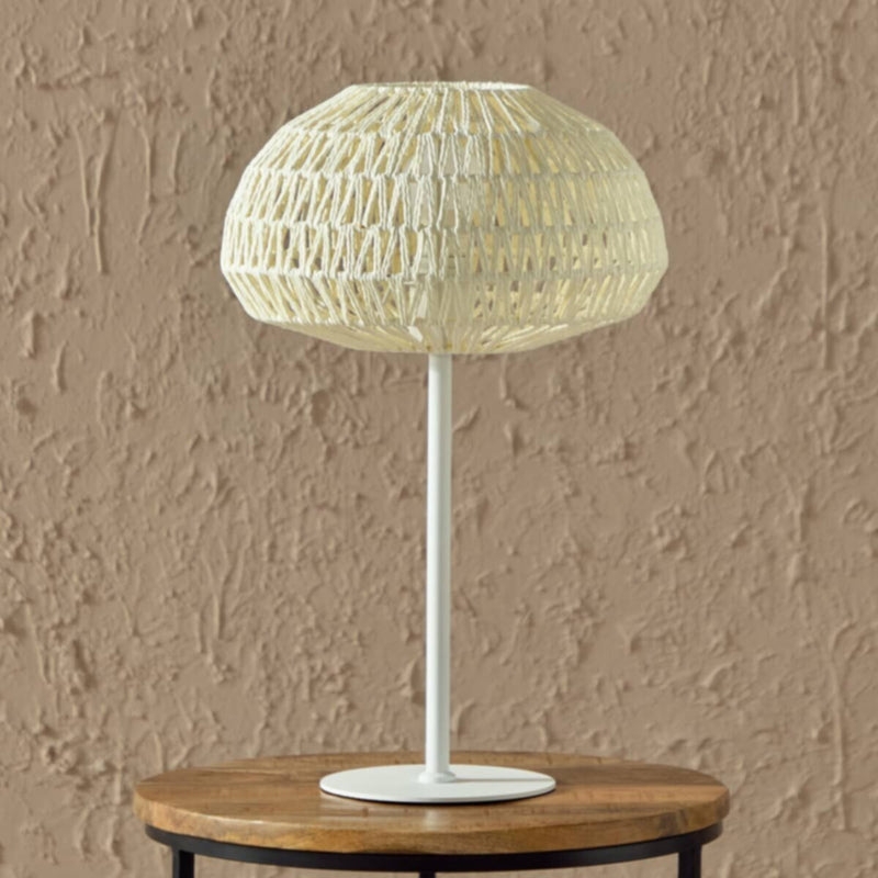 HOMEBOX | Stark Metal Table Lamp with Paper Rope Shade - 30x48 cm | 166057360