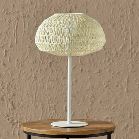 HOMEBOX | Stark Metal Table Lamp with Paper Rope Shade - 30x48 cm | 166057360