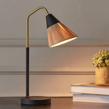 HOMEBOX | Stark Metal Table Lamp with Paper Rope Shade - 28x15x48 cm | 166057392