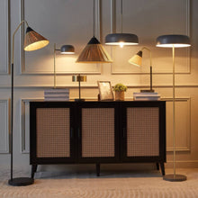 HOMEBOX | Stark Metal Table Lamp with Paper Rope Shade - 28x15x48 cm | 166057392