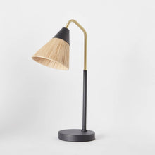 HOMEBOX | Stark Metal Table Lamp with Paper Rope Shade - 28x15x48 cm | 166057392