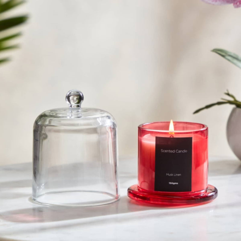 HOMEBOX | Balmy Musk Linen Scented Candle - 150 gm | 166070743